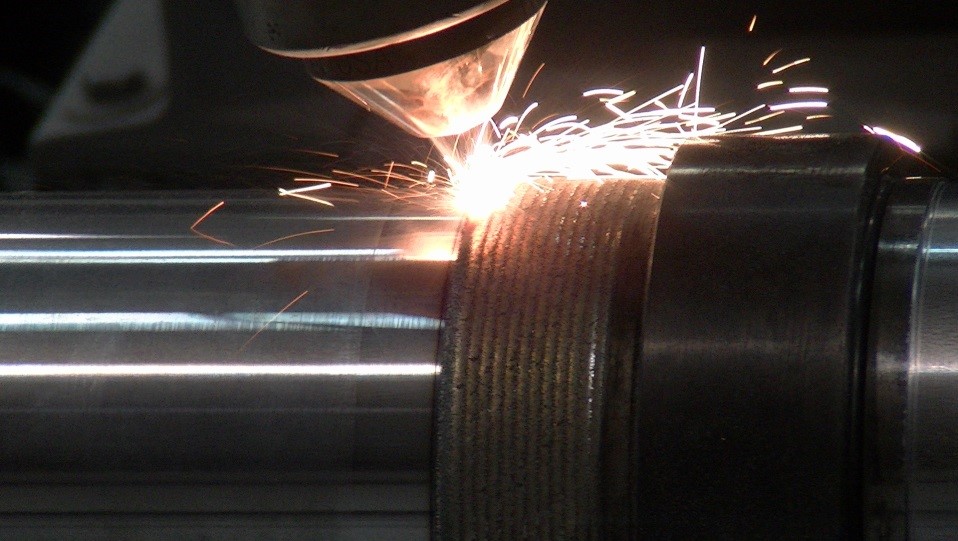 Laser cladding steel mill shaft Laser cladding steel mill shaft
